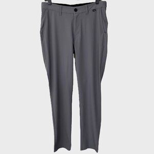 Travis Mathew Performance Chino Pants Gray Men's W30 Straight-Leg Golf Trousers